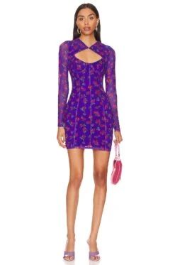 Jem Dress Purple Garden