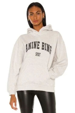 ANINE BING Sport Harvey Sweatshirt Heather Grey