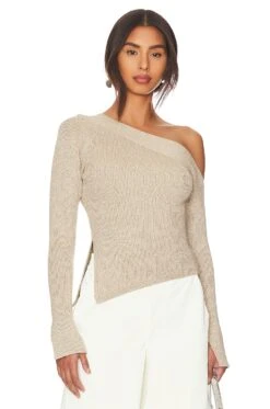 Aldari Sweater Taupe Silver