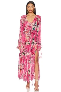 Tula Kaftan Dress Carnation Pink