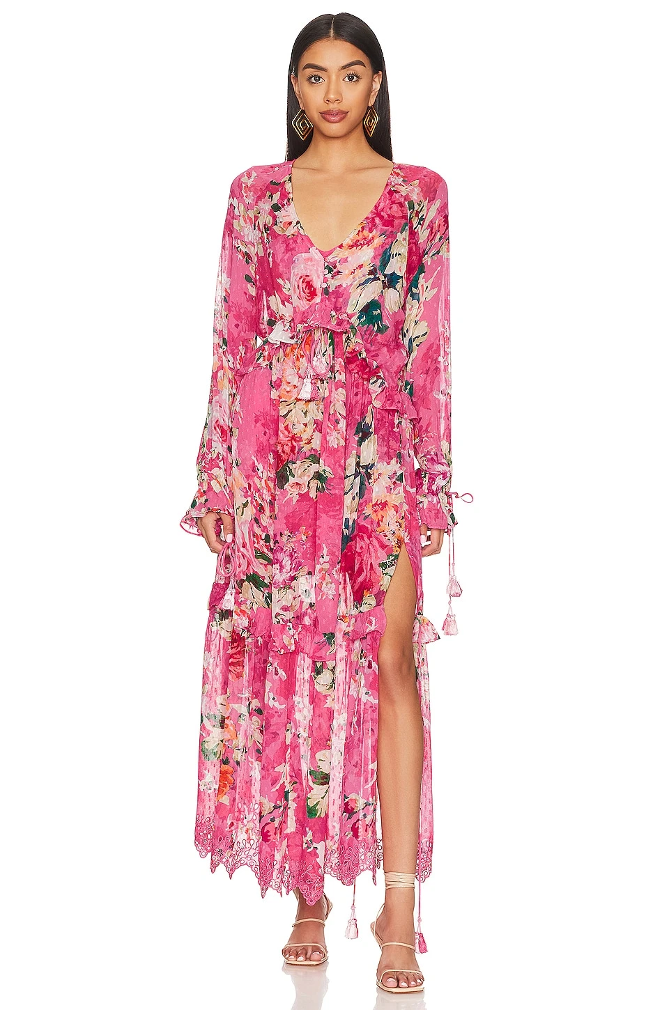 Tula Kaftan Dress Carnation Pink