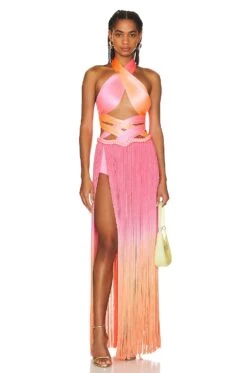 Issa Gown Pink Ombre