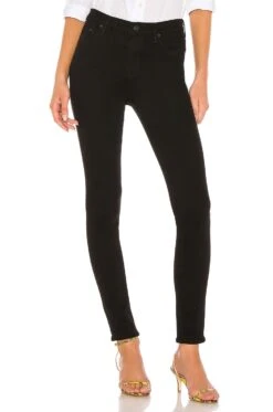 CITIZENS OF HUMANITY Rocket Mid Rise Skinny Plush Black