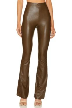 Commando Faux Leather Flare Legging Cadet