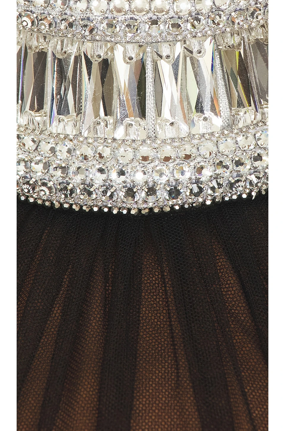 Crystal Halter Gown With Gloves Black - Image 4