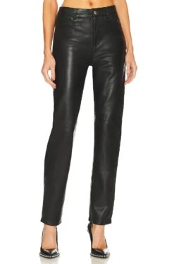 Phoenix Leather Pant Black