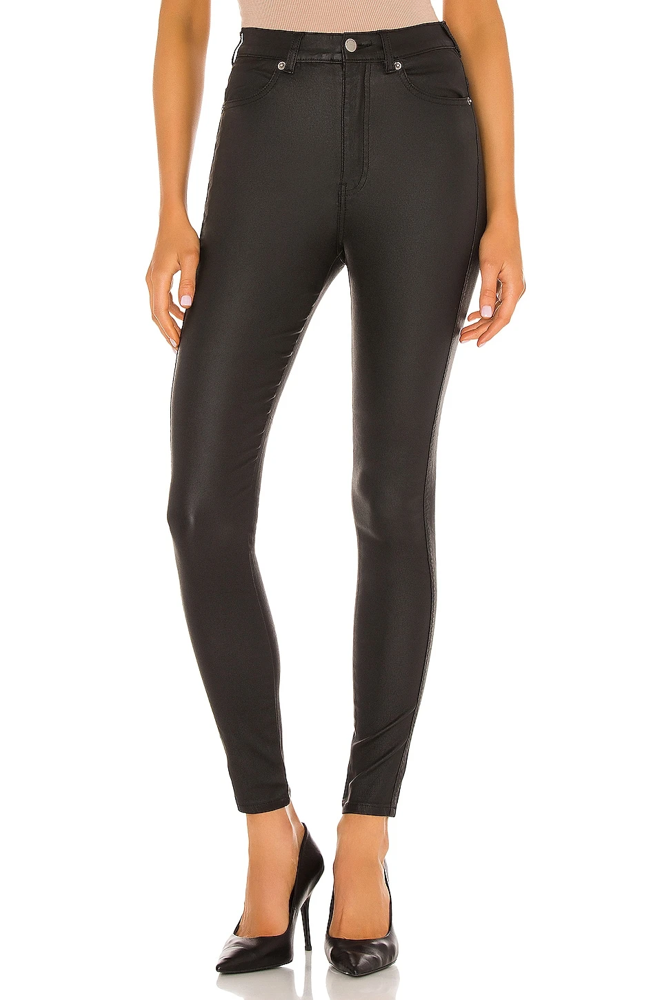 Dr. Denim Moxy Skinny Black Metal