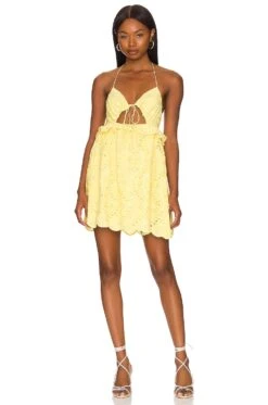 Natalia Mini Dress Yellow