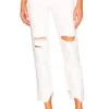 FREE PEOPLE Tapered Baggy Boyfriend Chalk White