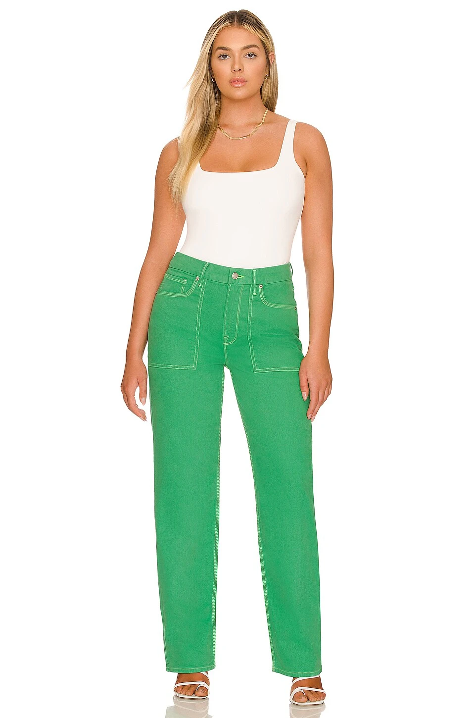 GOOD AMERICAN Good '90s Carpenter Summer Green02 - Image 8