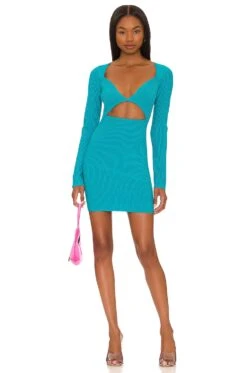 Otero Dress Turquoise