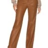 The Kristina Leather Pant Brown