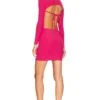 Lovers + Friends Georgie Mini Dress Rasberry Red