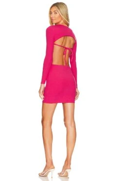 Lovers + Friends Georgie Mini Dress Rasberry Red