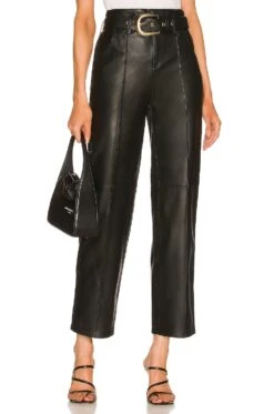 Kisha Leather Pant Black