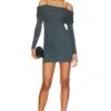 Brennan Mini Dress Slate Gray