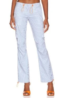X Paloma Elsesser Raven Cargo Pant Marseilles Stripe