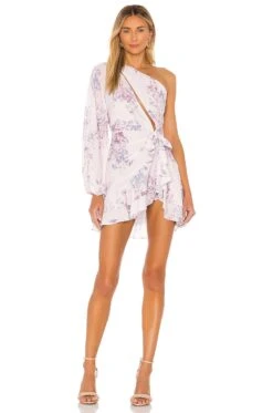 X REVOLVE Sunny Mini Dress Lilac Floral
