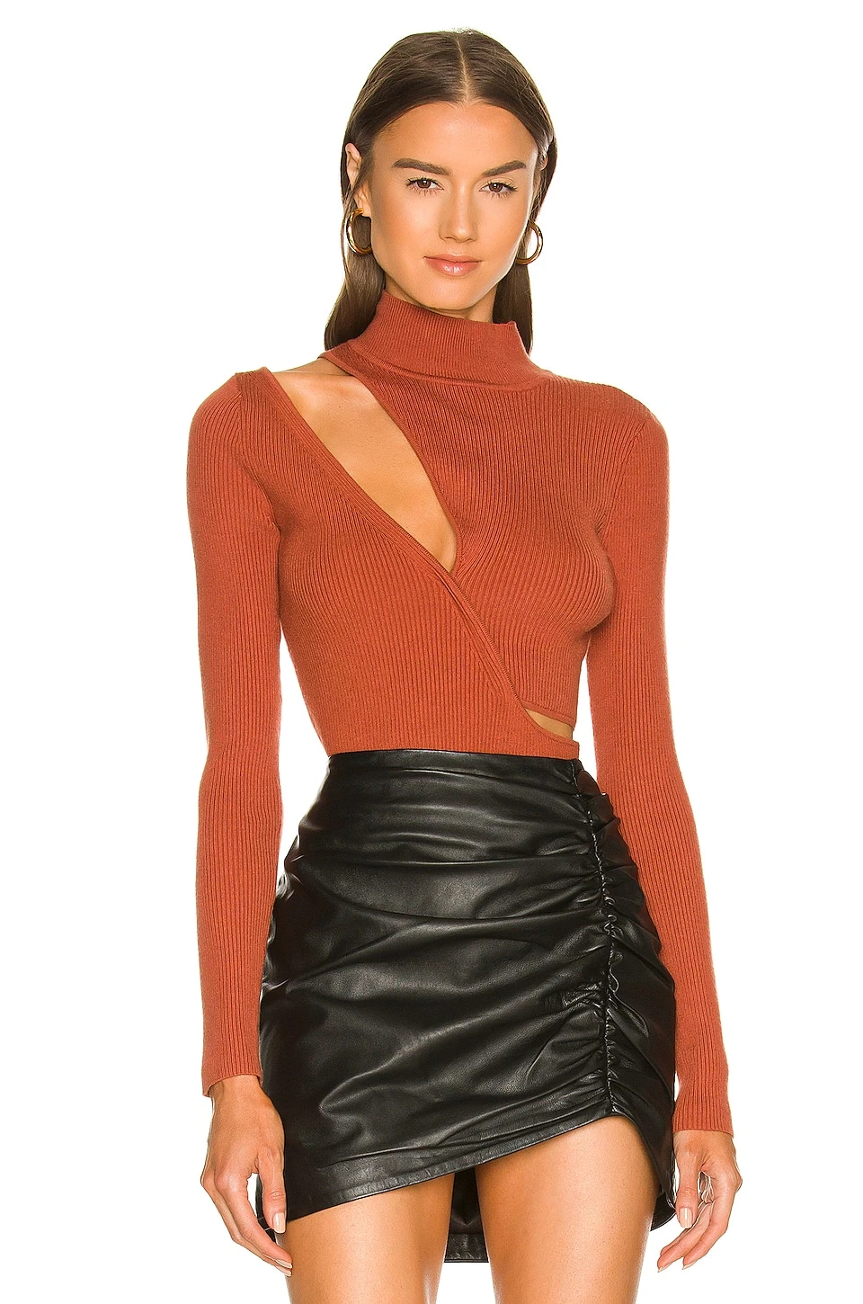 X REVOLVE Soraya Sweater Rust