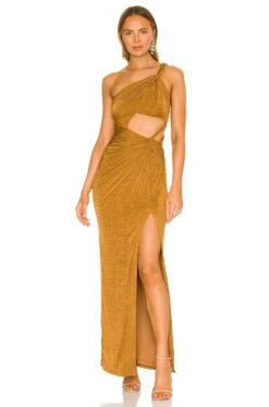 X REVOLVE Wisteria Gown Bronze
