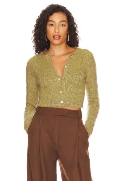 Kenny Buttoned Cardigan Moss