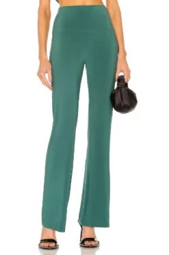 Norma Kamali Boot Pant Mountain Green