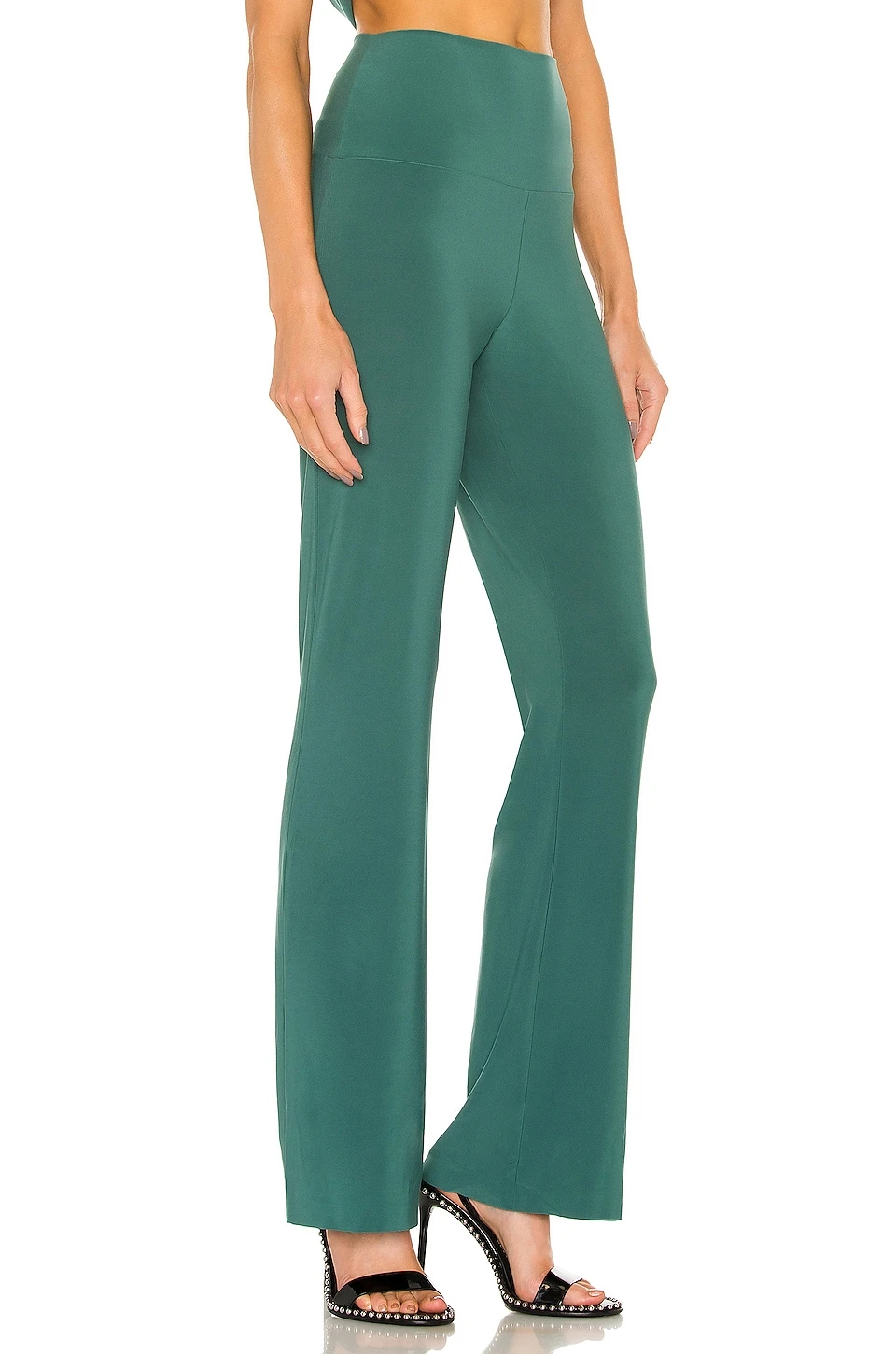 Norma Kamali Boot Pant Mountain Green - Image 2