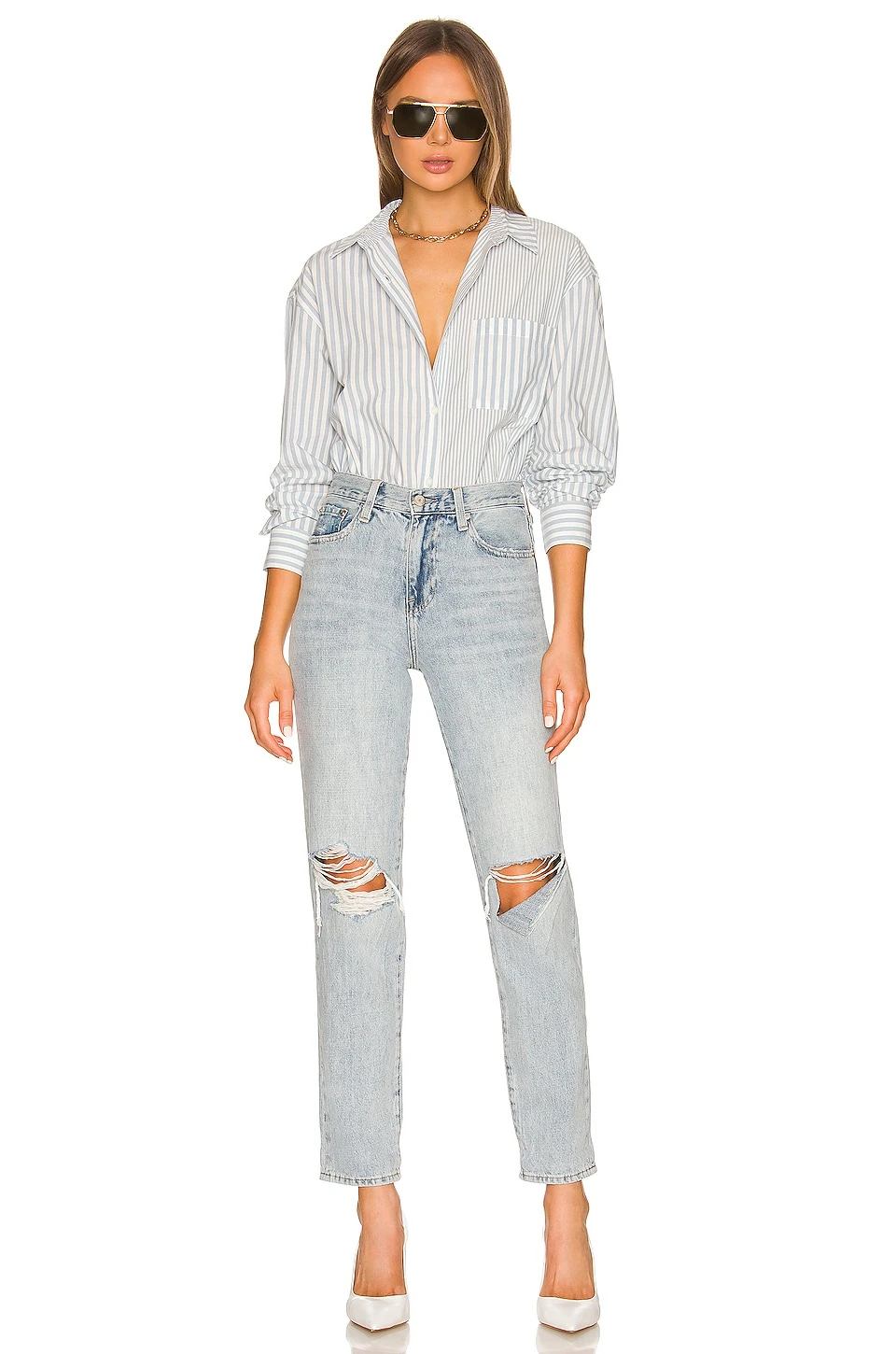 Presley High Rise Roller Gaze Distressed - Image 4