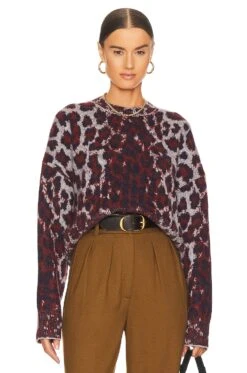 Rag & Bone Sarah Leopard Crew Leopard