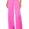 Double Pleated Wide Leg Pant Fuchsia