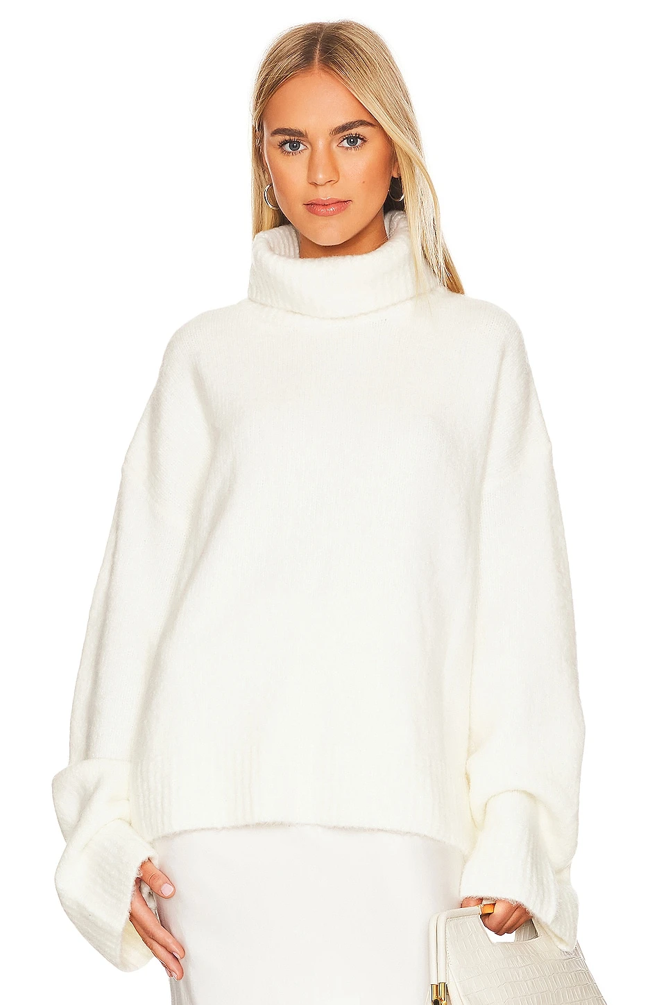 X REVOLVE Cecilia Knit Jumper Cream