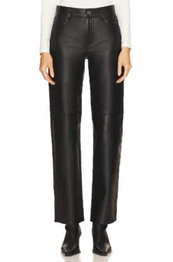 Jada Leather Pant Black