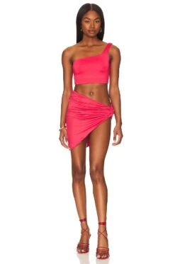 Rachel Skirt Set Coral