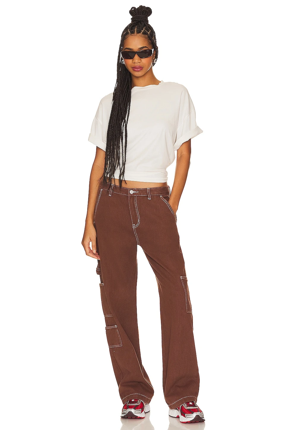 Jenna Cargo Pant Brown - Image 4