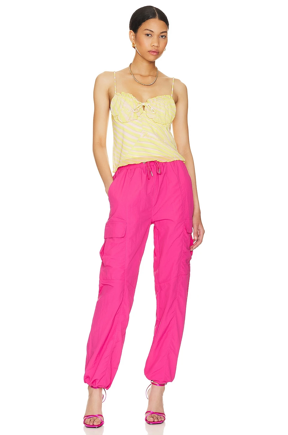 Amata Parachute Pant Hot Pink - Image 5