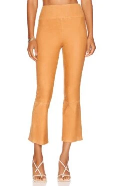 Crop Flare Legging Camel