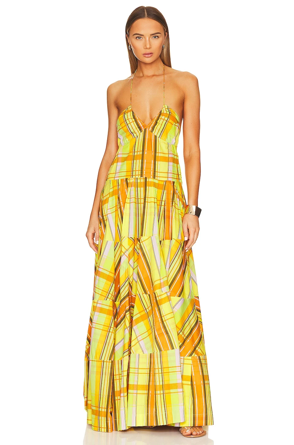 Open Back Tiered Maxi Dress La Sagrada