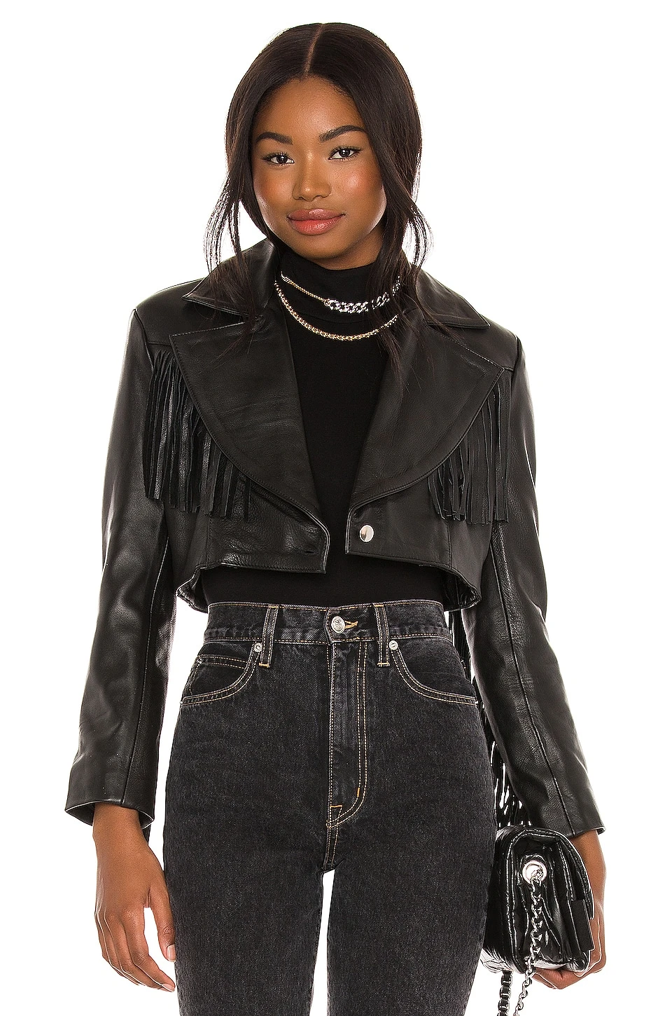 Malboro Cropped Blazer Black - Image 3