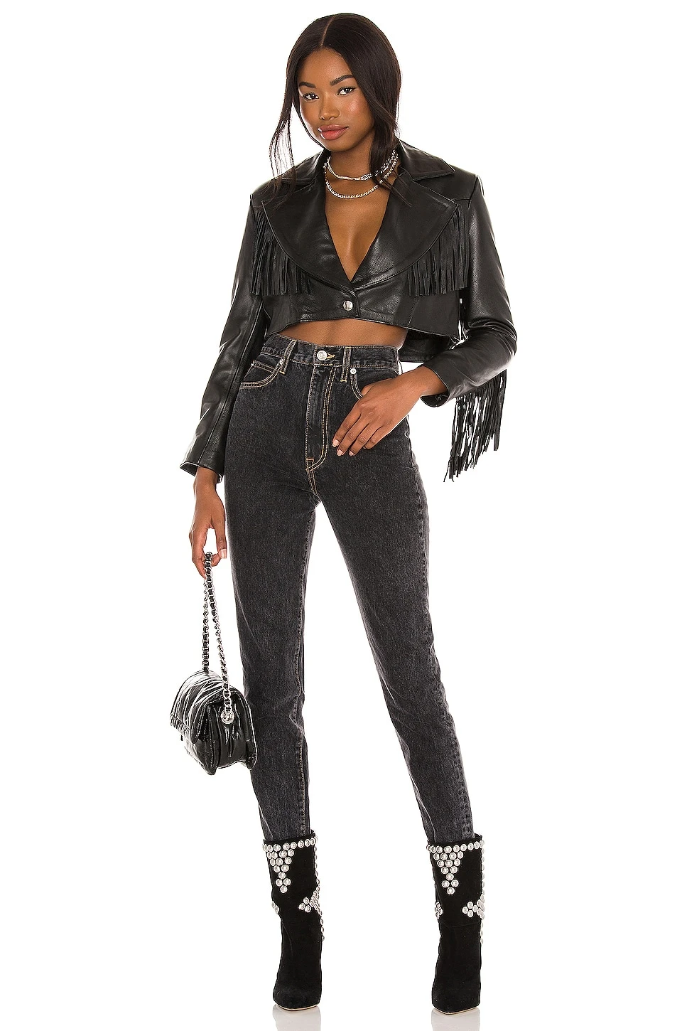 Malboro Cropped Blazer Black - Image 6