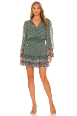 Veronica Beard Destiny Dress Seaglass Multi