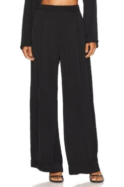 Livi Wide Leg Pant Black